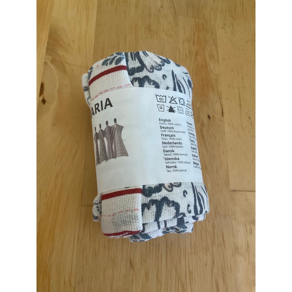 IKEA INAMARIA Tea Towels 4 Pack 100% Cotton Paulin Machado Design 104.930.73 NEW